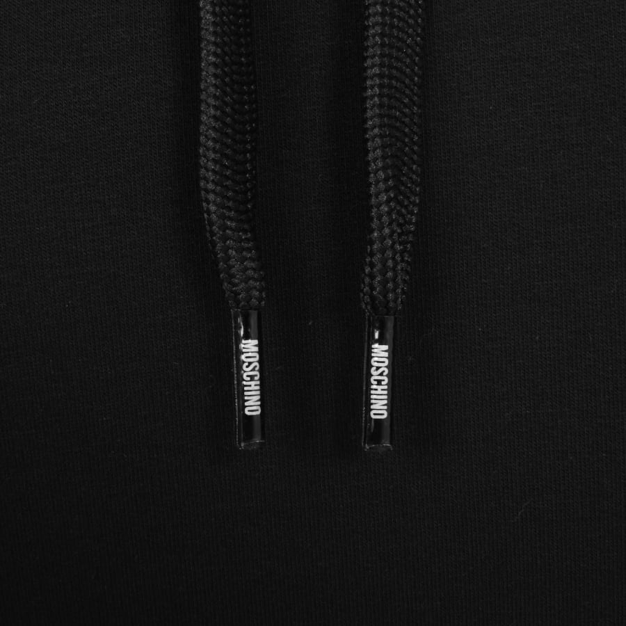 Moschino Logo Tape Hoodie Black